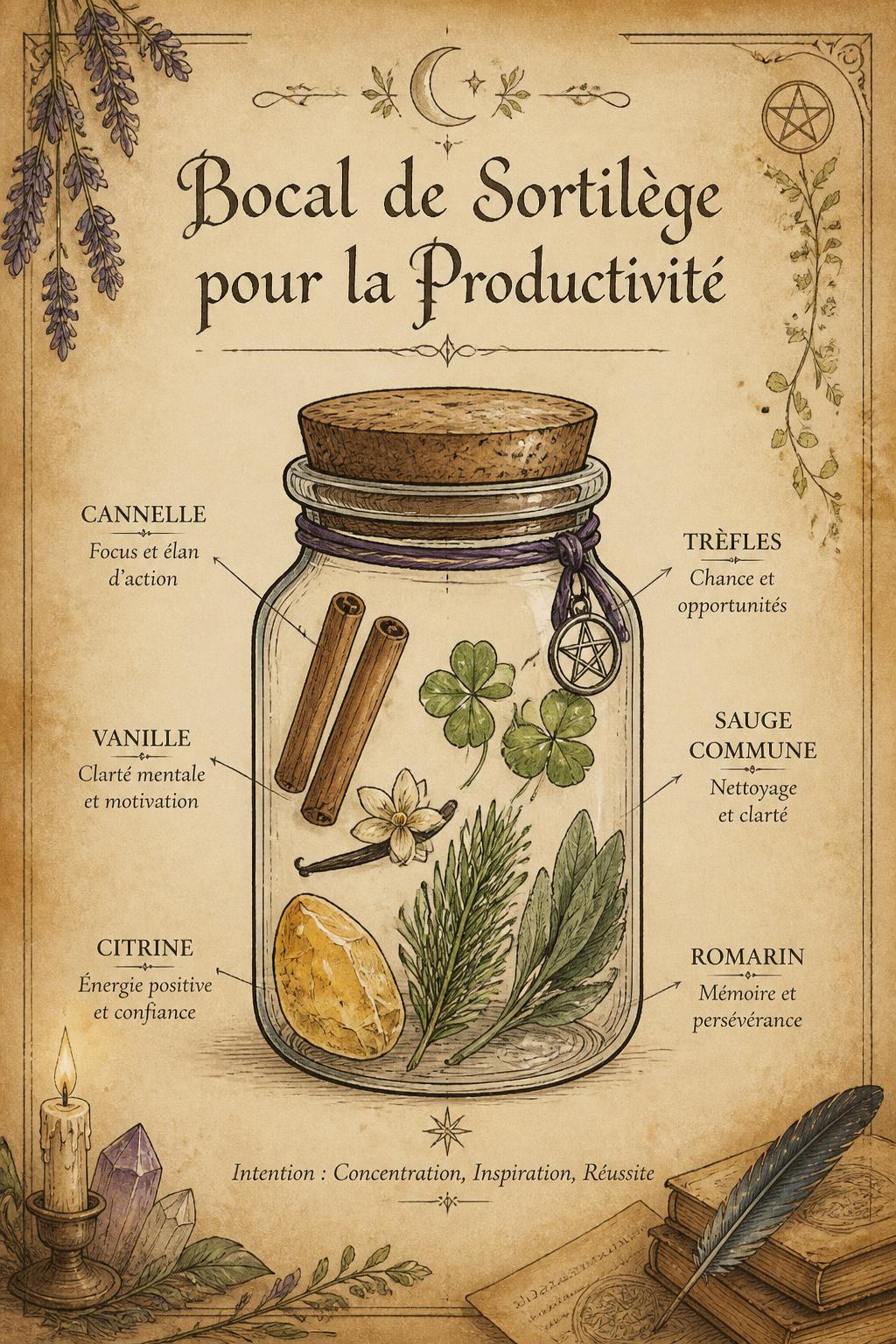 Bocal de Sortilège pour la Productivité