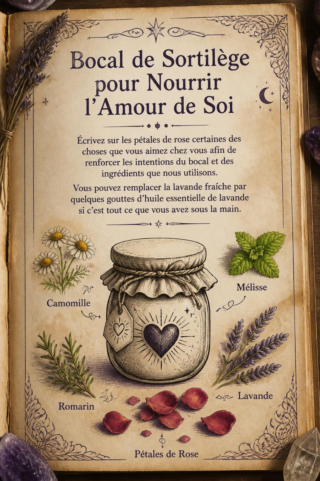 Bocal de Sortilège pour Nourrir l'Amour de Soi