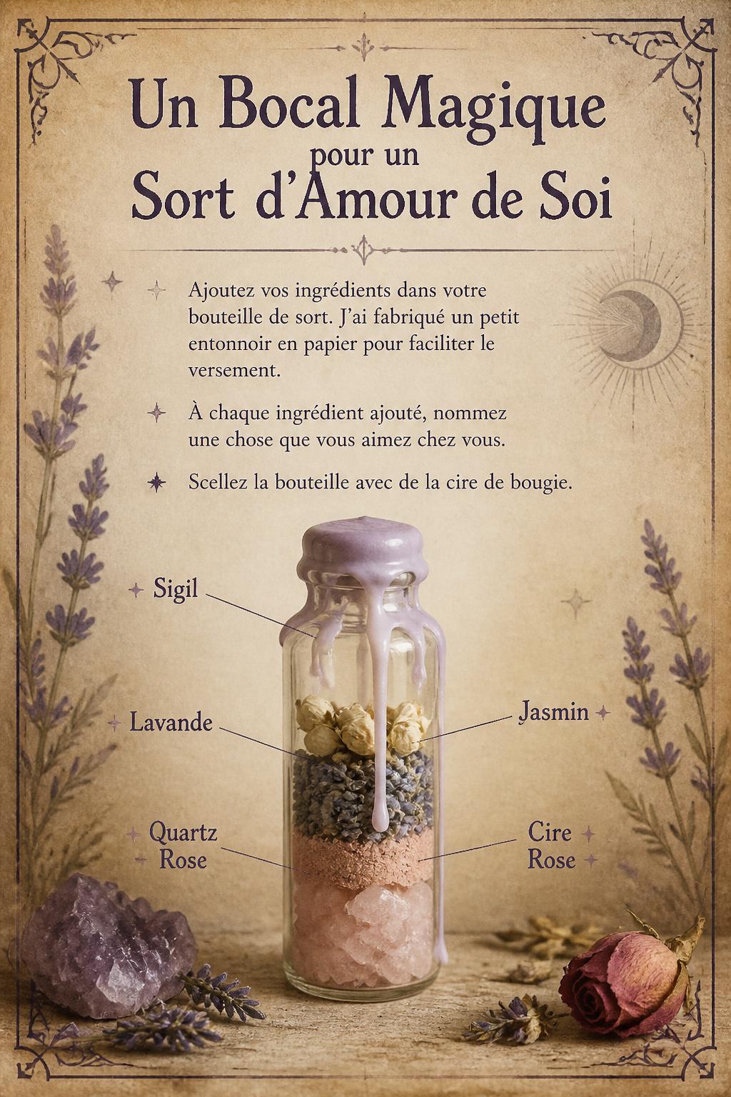 Un Bocal Magique pour un Sort d'Amour de Soi