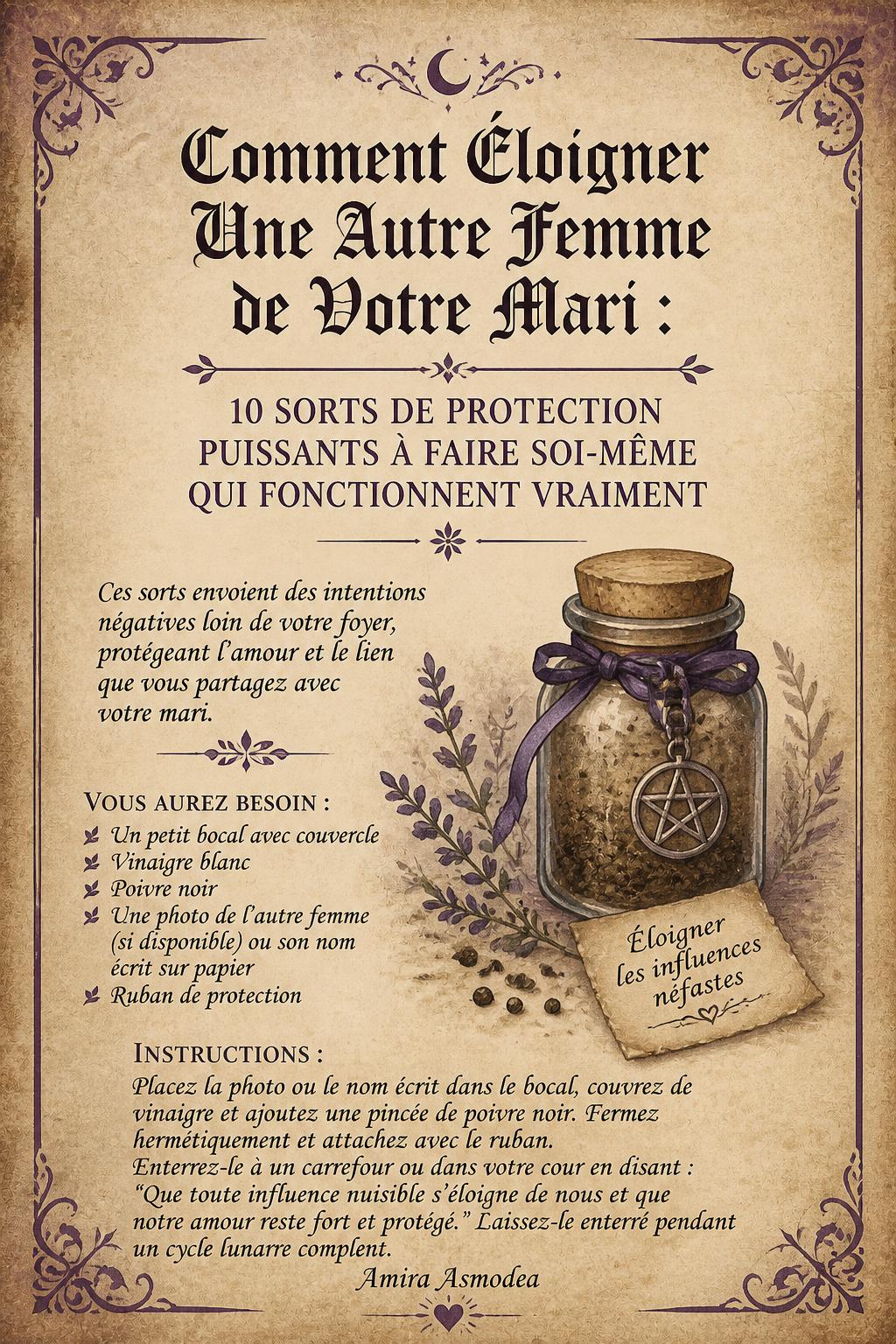 Comment Éloigner Une Autre Femme de Votre Mari : 10 Sorts de Protection Puissants à Faire Soi-même Qui Fonctionnent Vraiment