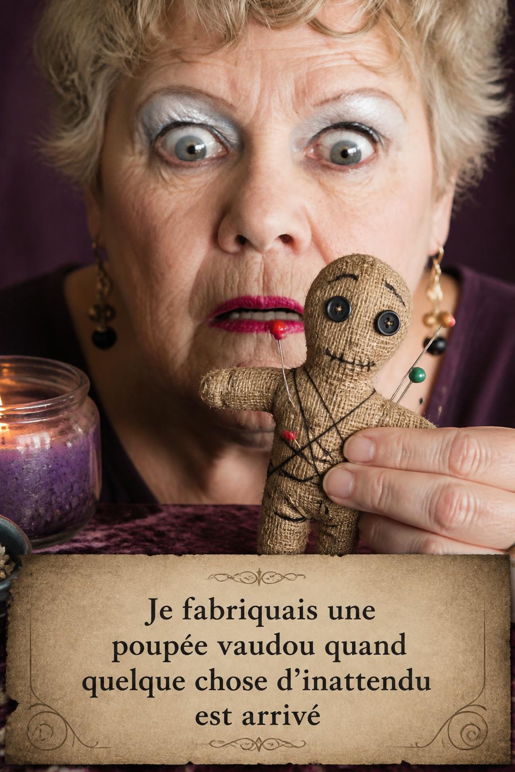 Je fabriquais une poupée vaudou quand quelque chose d'inattendu est arrivé