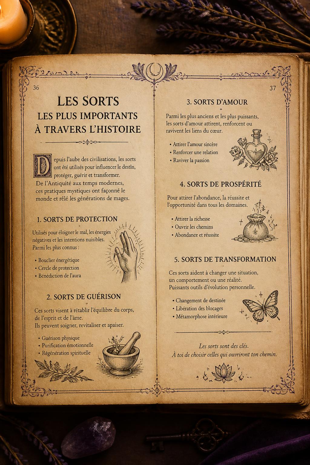 Les Sorts les Plus Importants à Travers l'Histoire par Amira Asmodea