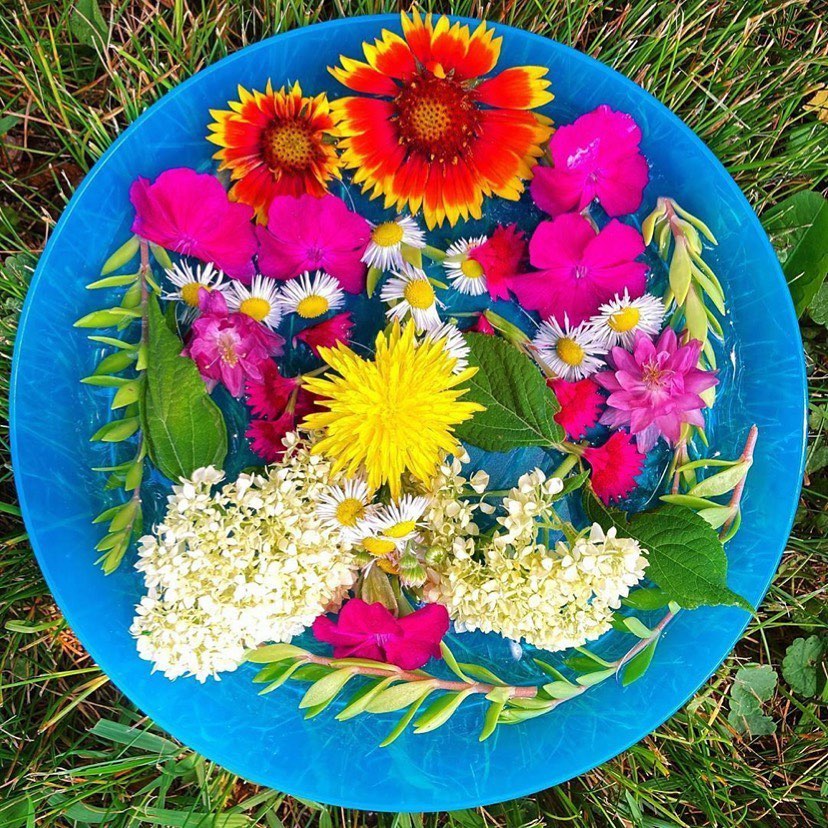 Magie de l'eau avec les fleurs