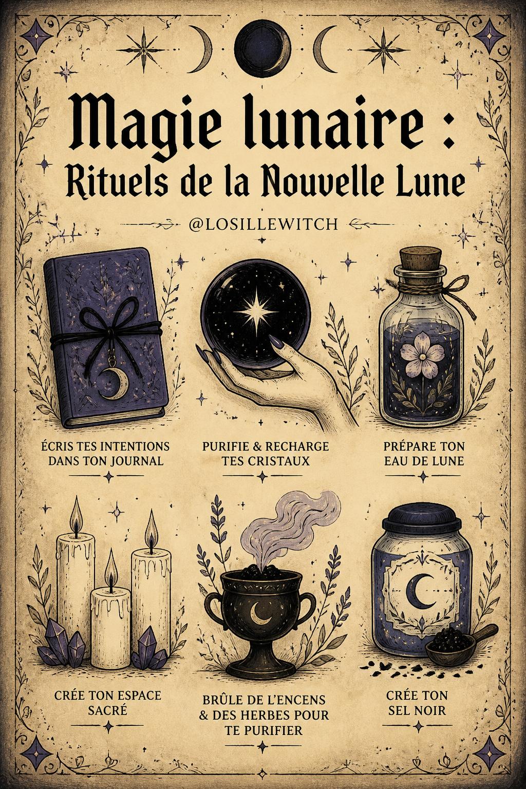 Magie lunaire : Rituels de la Nouvelle Lune