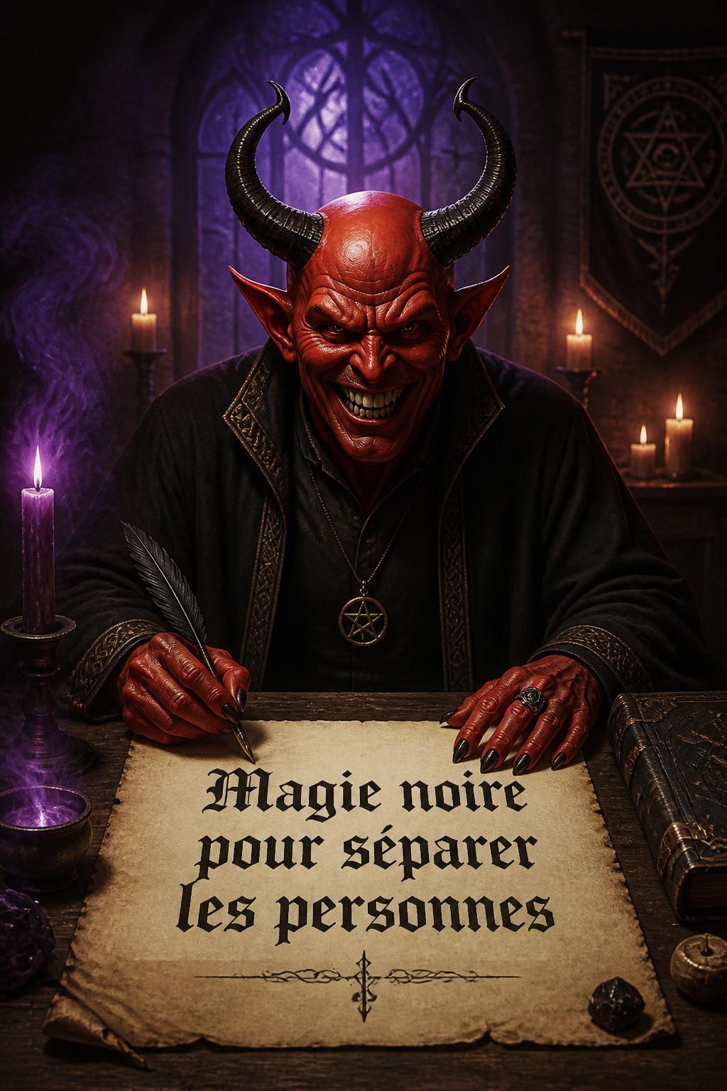 Magie noire pour séparer les personnes
