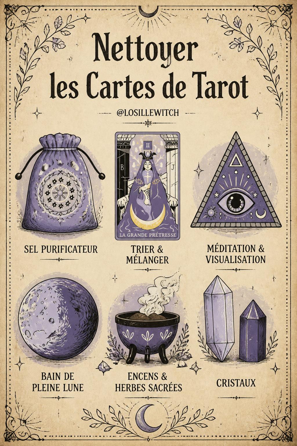 Nettoyer les Cartes de Tarot