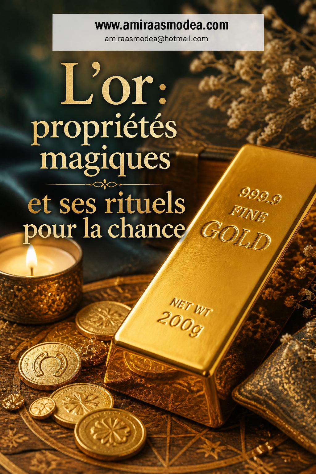 L'or : propriétés magiques et ses rituels pour la chance