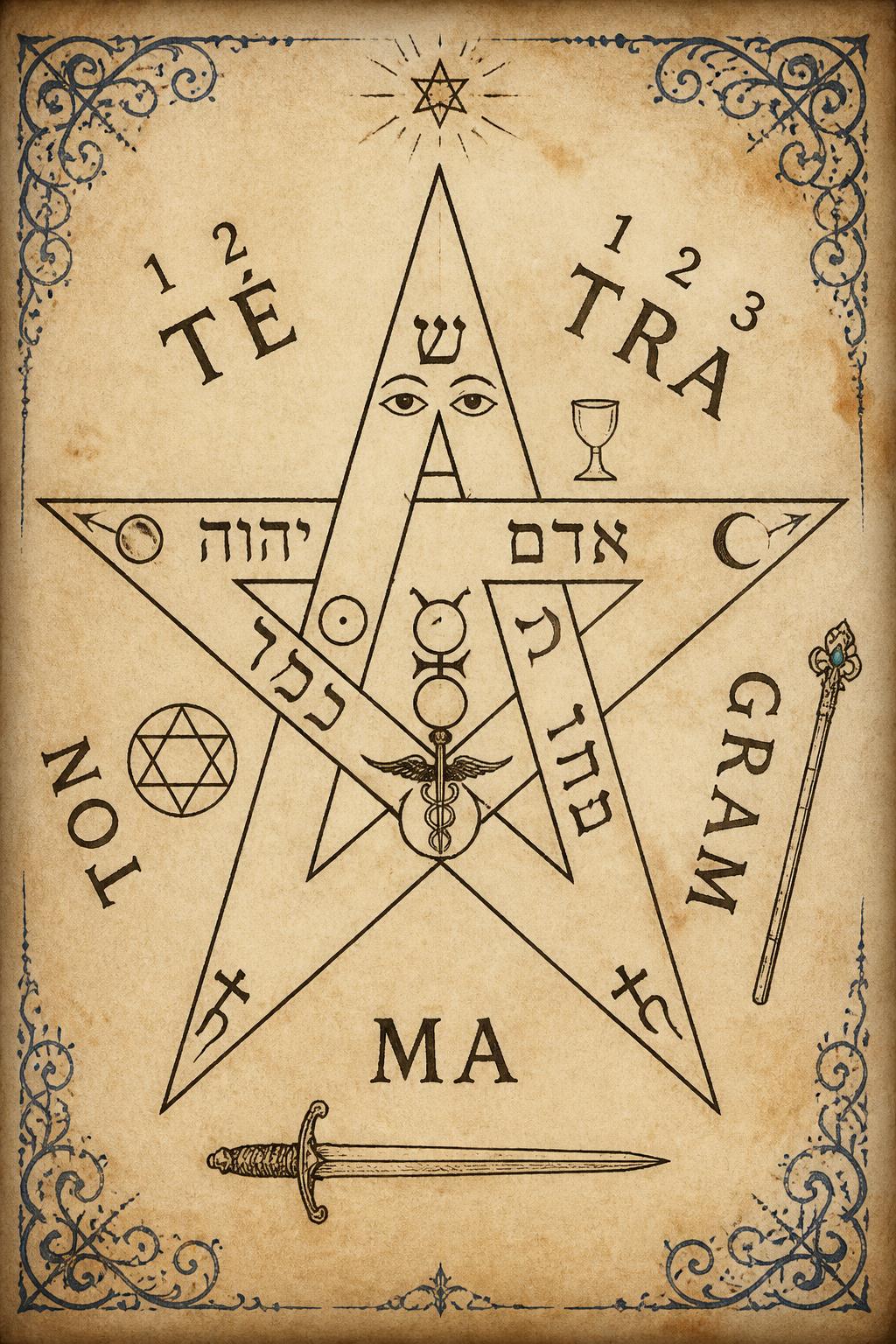 Pentacle. Signification du Tétragramme