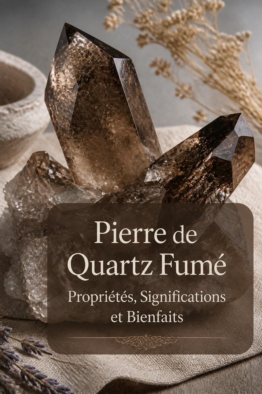 Pierre de Quartz Fumé, Propriétés, Significations et Bienfaits