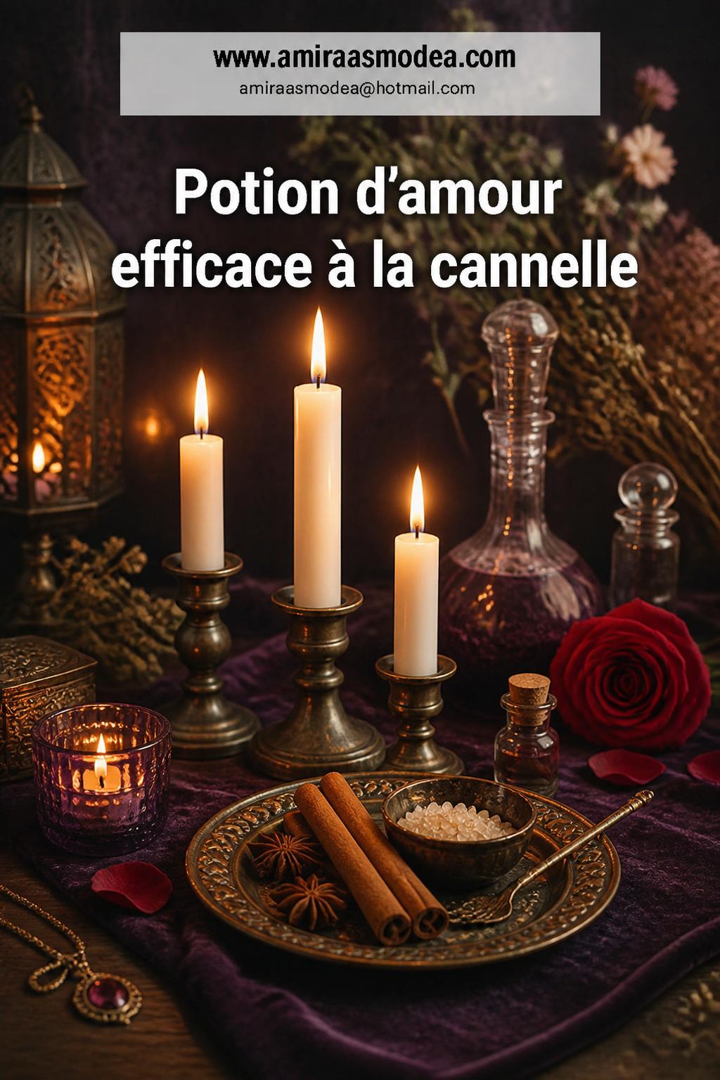 Potion d'amour efficace à la cannelle