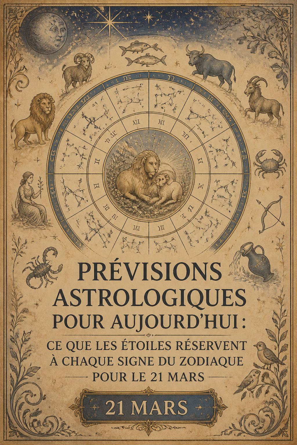 Prévisions astrologiques pour aujourd'hui : ce que les étoiles réservent à chaque signe du zodiaque pour le 21 mars