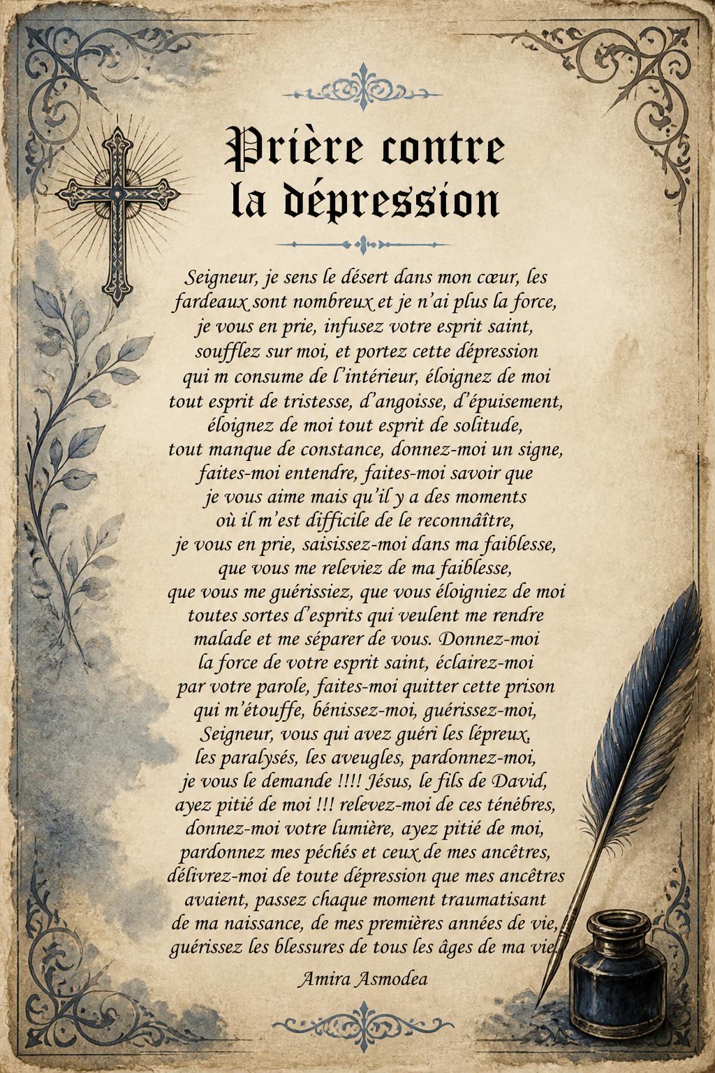 Prière contre la dépression