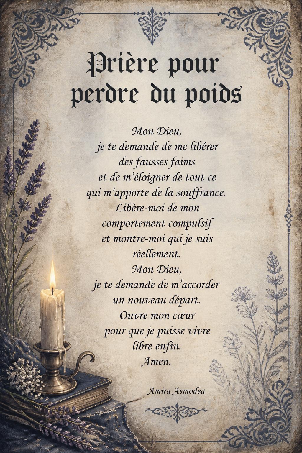 Prière pour perdre du poids