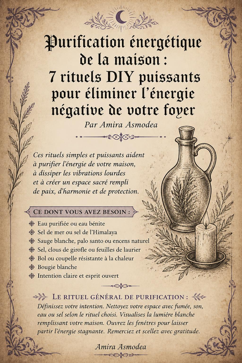 Purification énergétique de la maison : 7 rituels DIY puissants pour éliminer l'énergie négative de votre foyer Purification énergétique de la maison : 7 rituels DIY puissants pour éliminer l'énergie négative de votre foyer