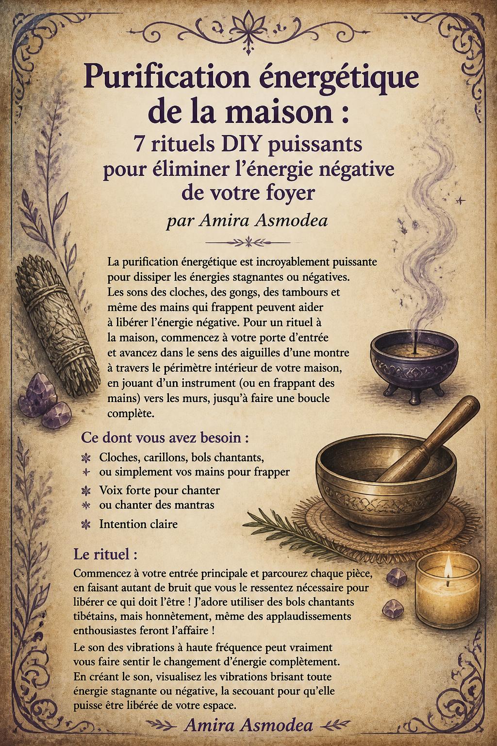 Purification énergétique de la maison : 7 rituels DIY puissants pour éliminer l'énergie négative de votre foyer Purification énergétique de la maison : 7 rituels DIY puissants pour éliminer l'énergie négative de votre foyer