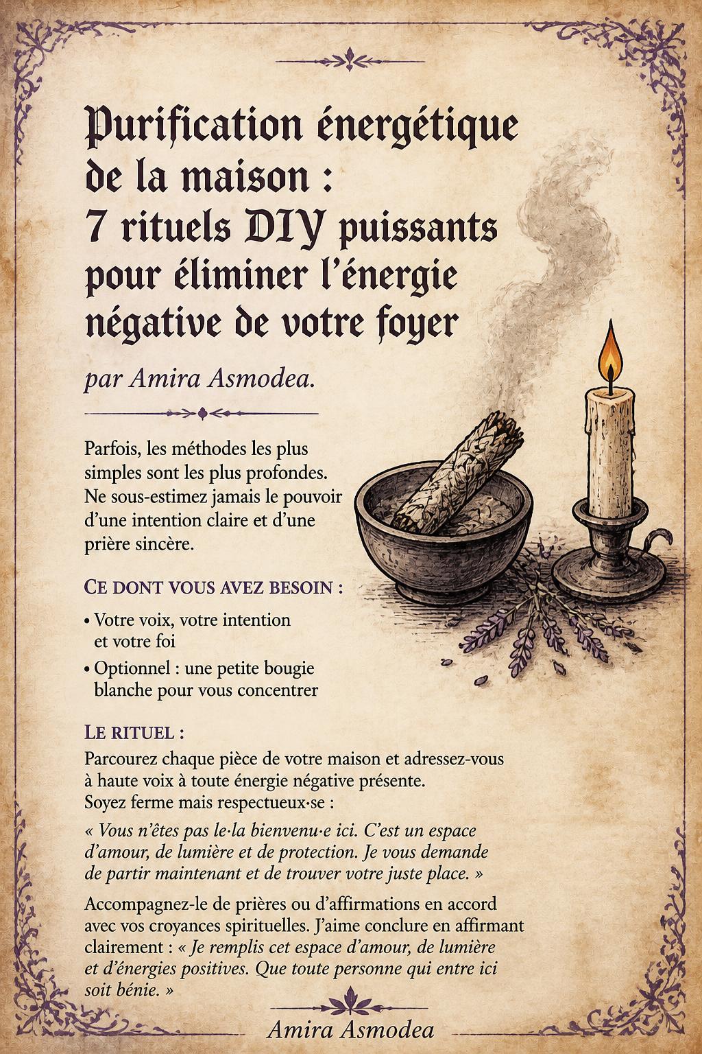 Purification énergétique de la maison : 7 rituels DIY puissants pour éliminer l'énergie négative de votre foyer Purification énergétique de la maison : 7 rituels DIY puissants pour éliminer l'énergie négative de votre foyer