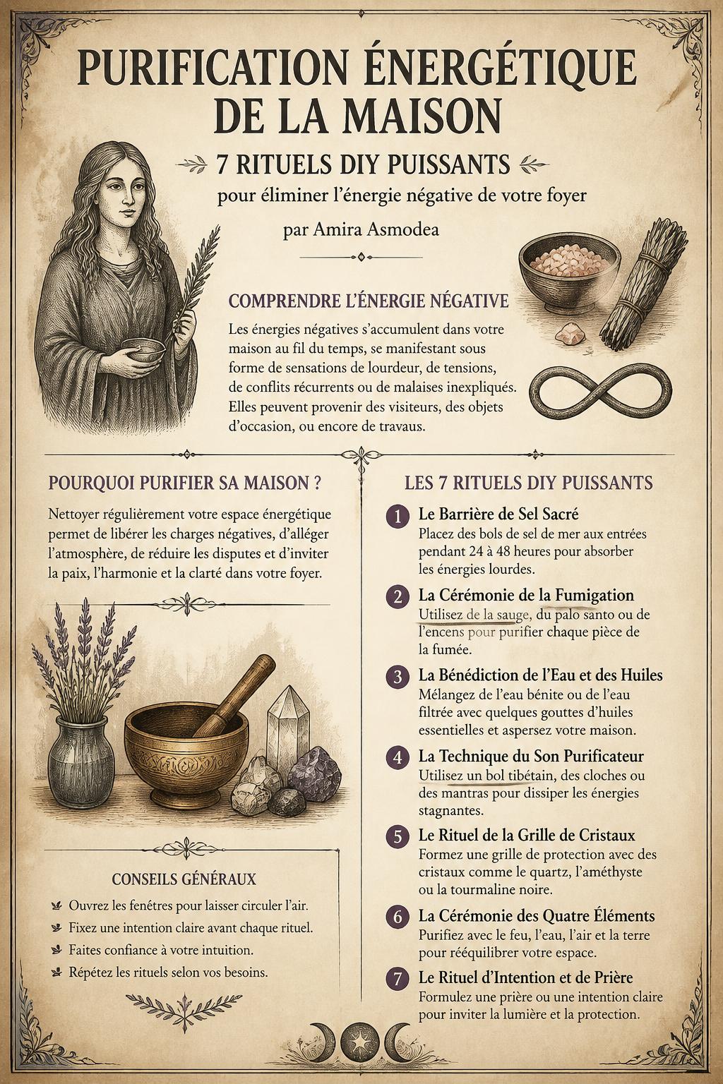 Purification énergétique de la maison : 7 rituels DIY puissants pour éliminer l'énergie négative de votre foyer Purification énergétique de la maison : 7 rituels DIY puissants pour éliminer l'énergie négative de votre foyer