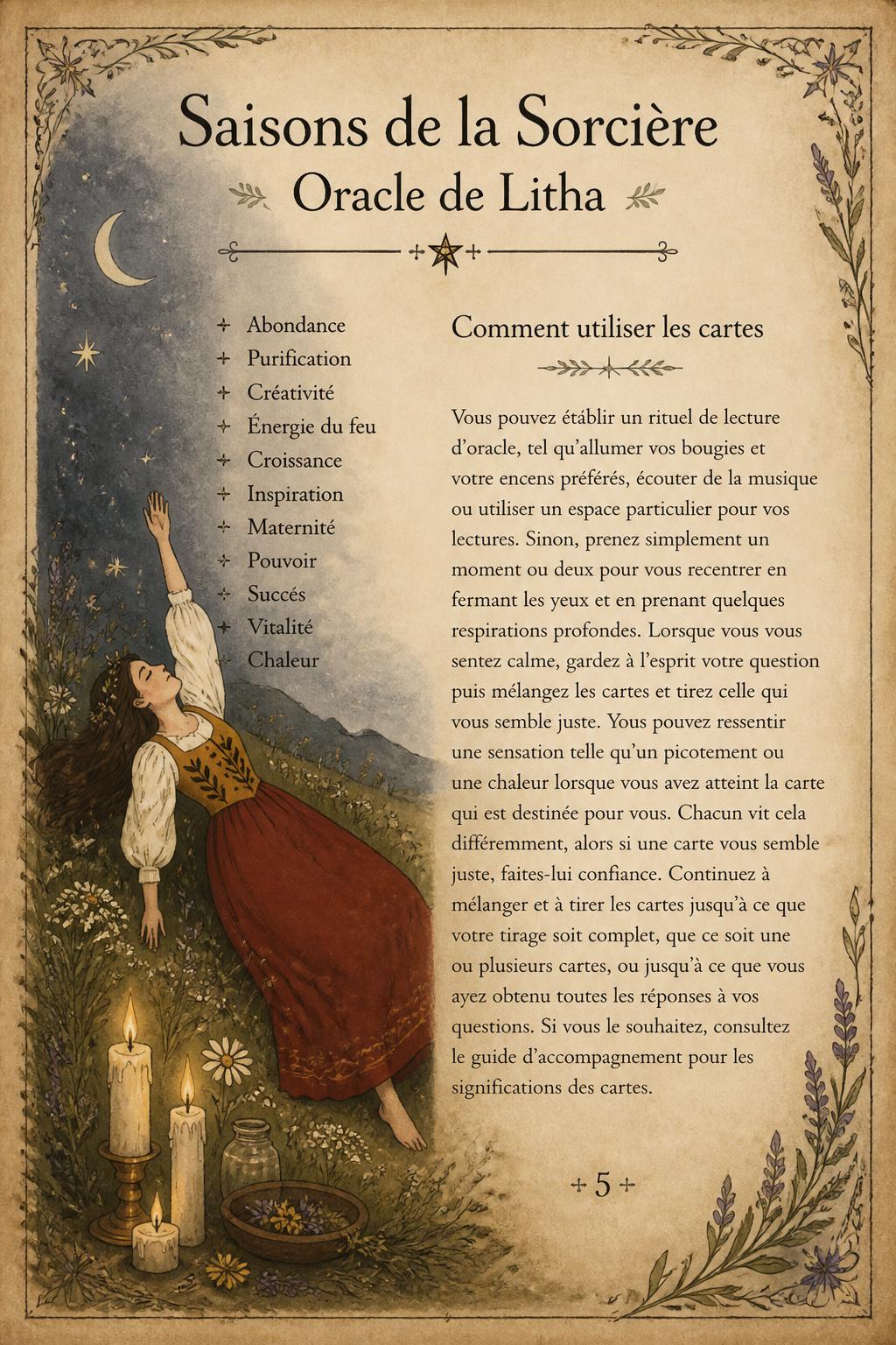 Saisons de la Sorcière - Oracle de Litha