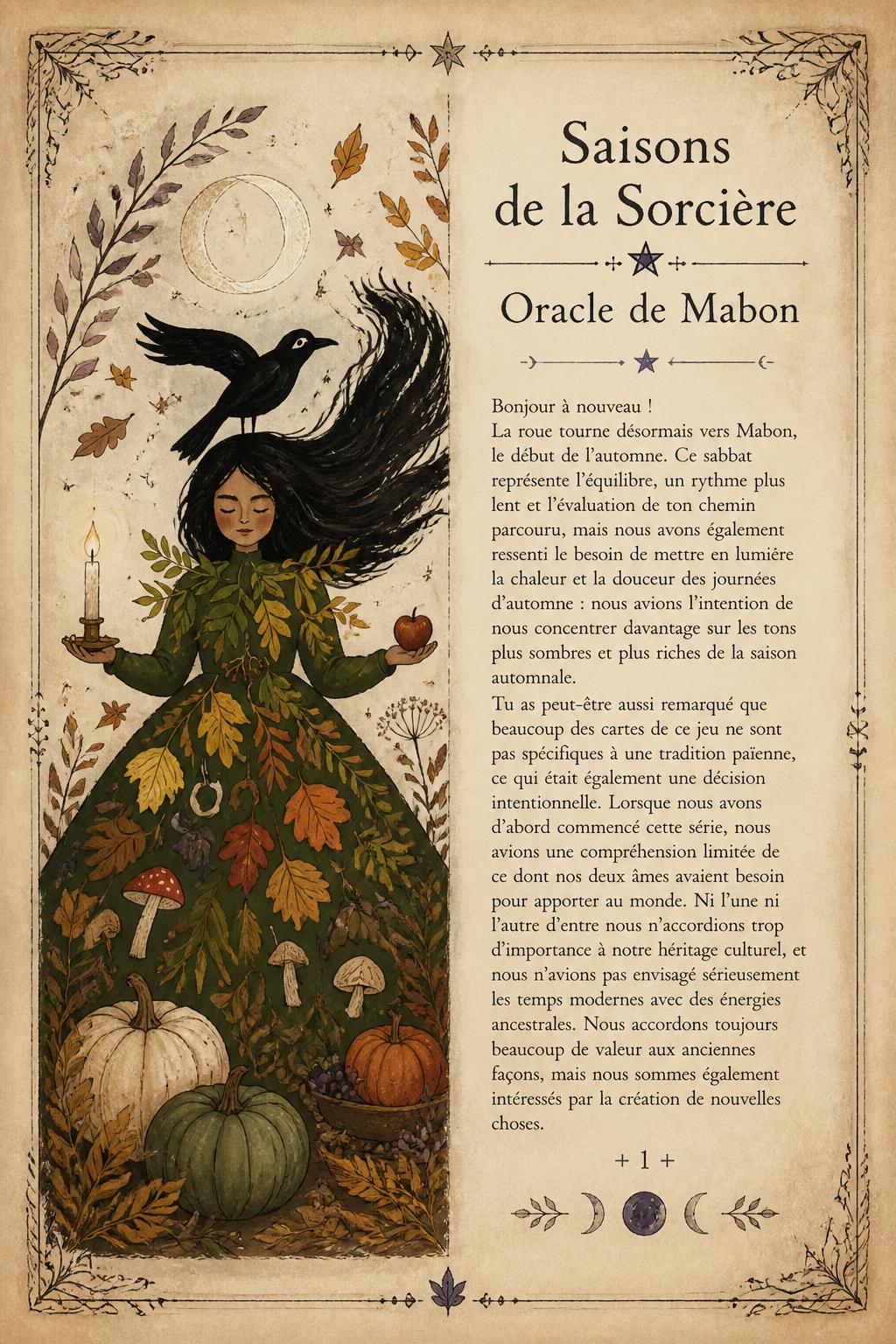 Saisons de la Sorcière - Oracle de Mabon