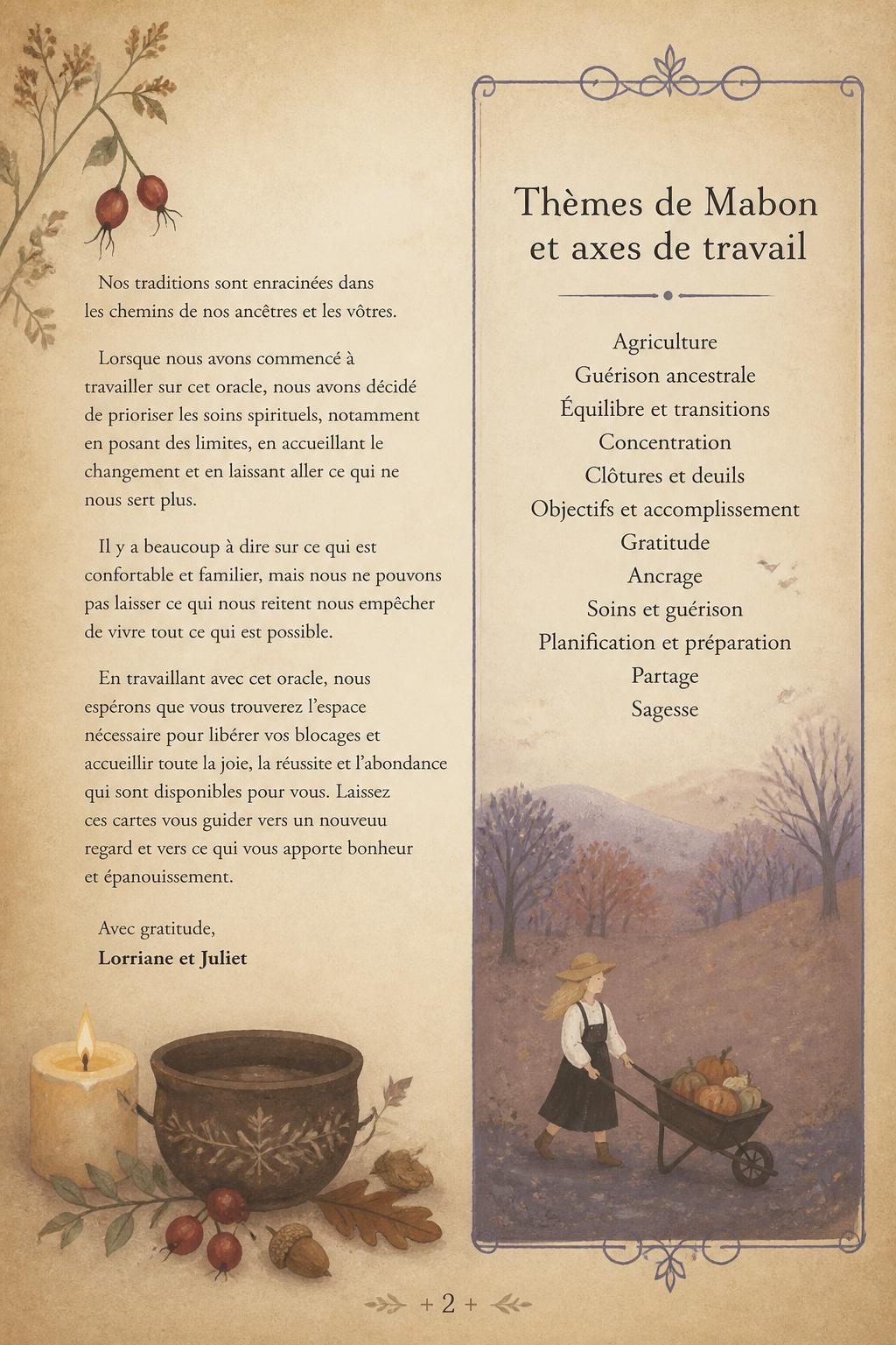 Saisons de la Sorcière - Oracle de Mabon