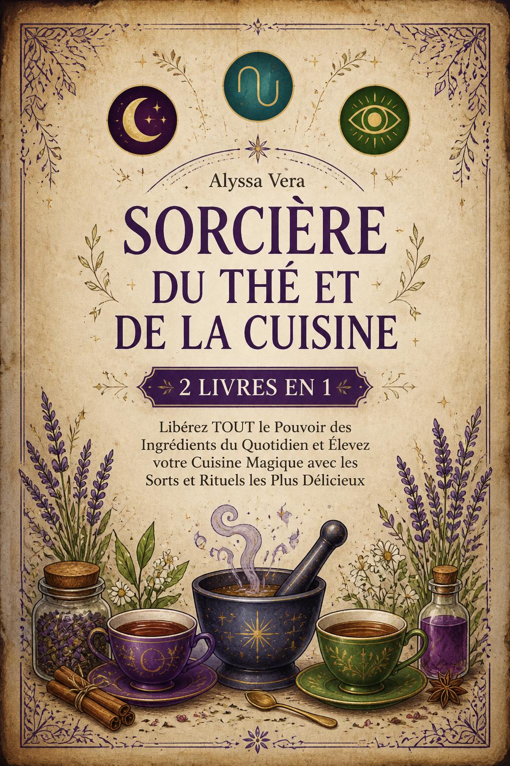 Sorcière du Thé et de la Cuisine : 2 Livres en 1 : Libérez TOUT le Pouvoir des Ingrédients du Quotidien et Élevez votre Cuisine Magique avec les Sorts et Rituels les Plus Délicieux