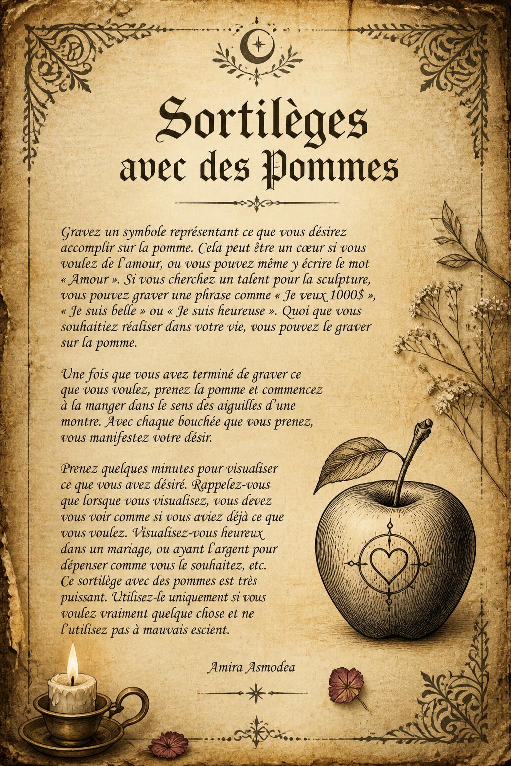 Sortilèges avec des Pommes