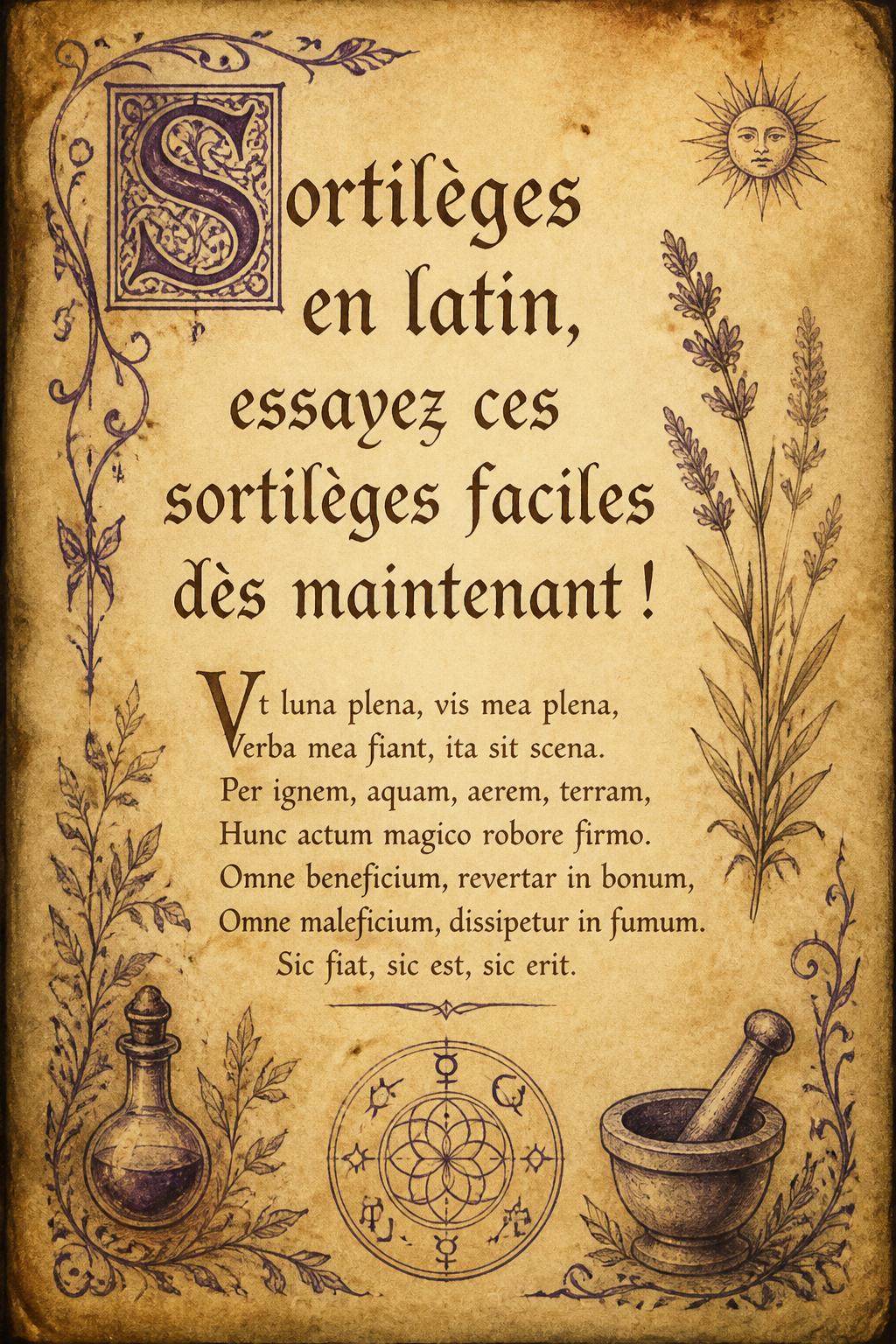Sortilèges en latin, essayez ces sortilèges faciles dès maintenant !