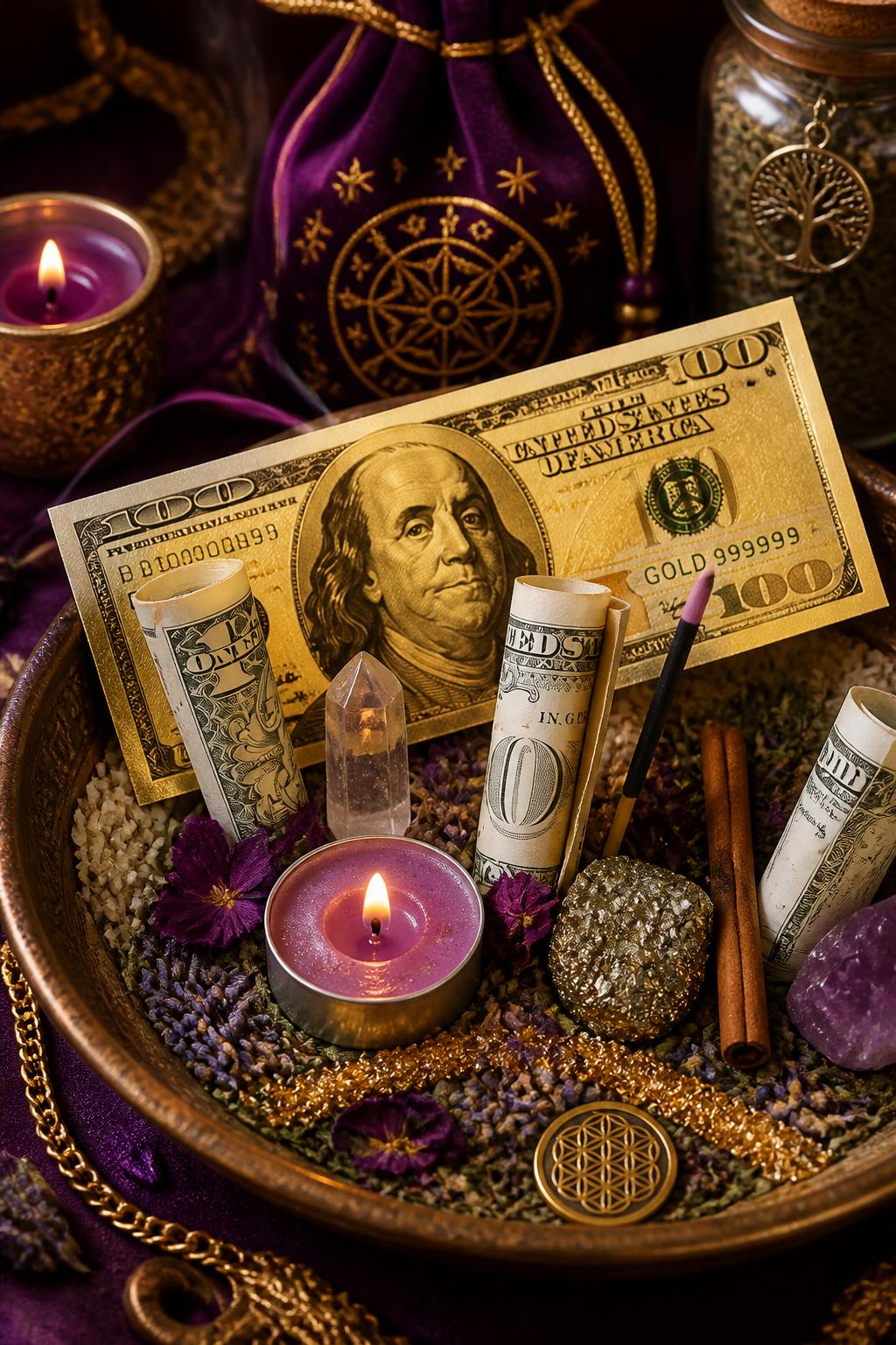 Sortilèges pour devenir riche et rituels de richesse