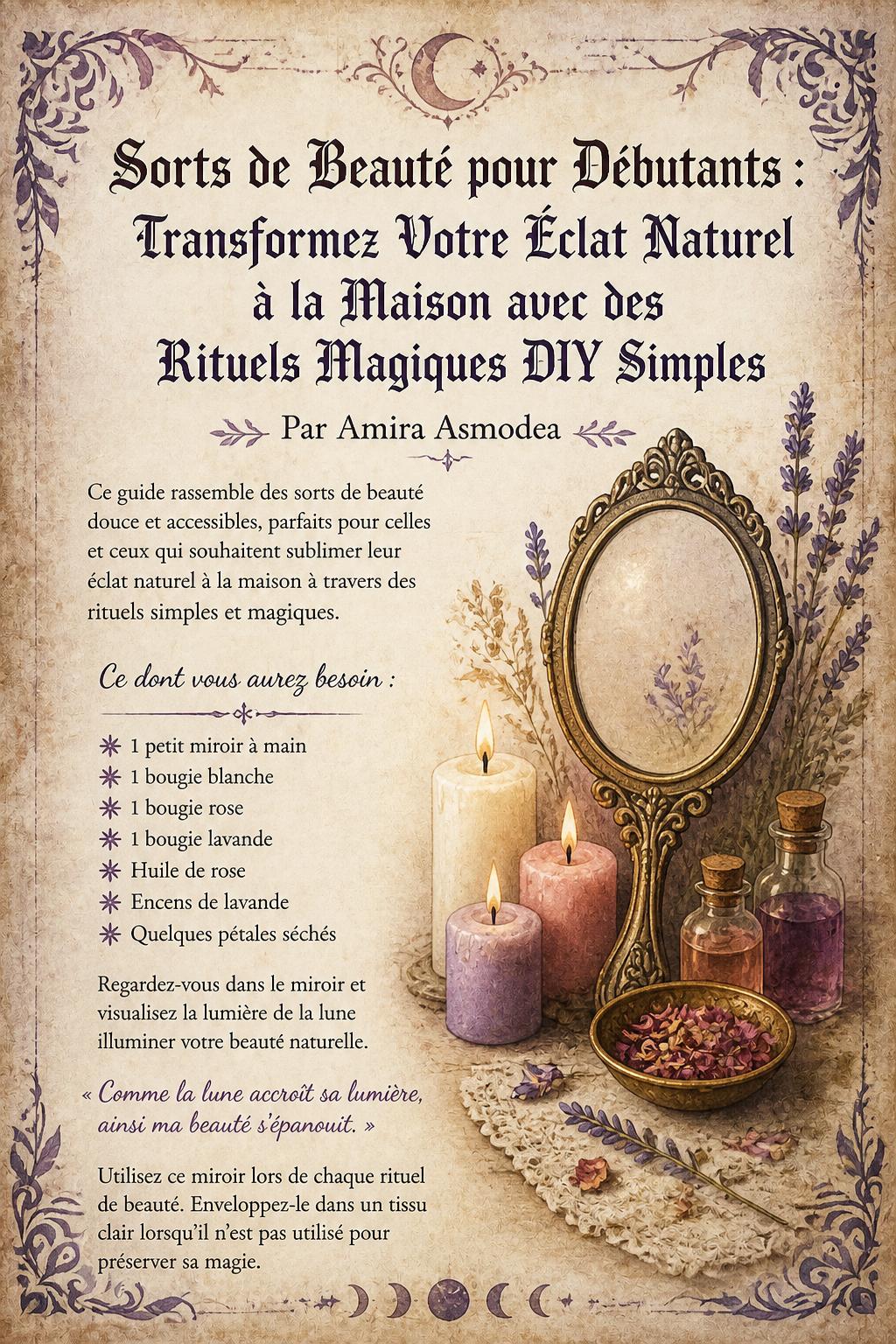 Sorts de Beauté pour Débutants : Transformez Votre Éclat Naturel à la Maison avec des Rituels Magiques DIY Simples Sorts de Beauté pour Débutants : Transformez Votre Éclat Naturel à la Maison avec des Rituels Magiques DIY Simples