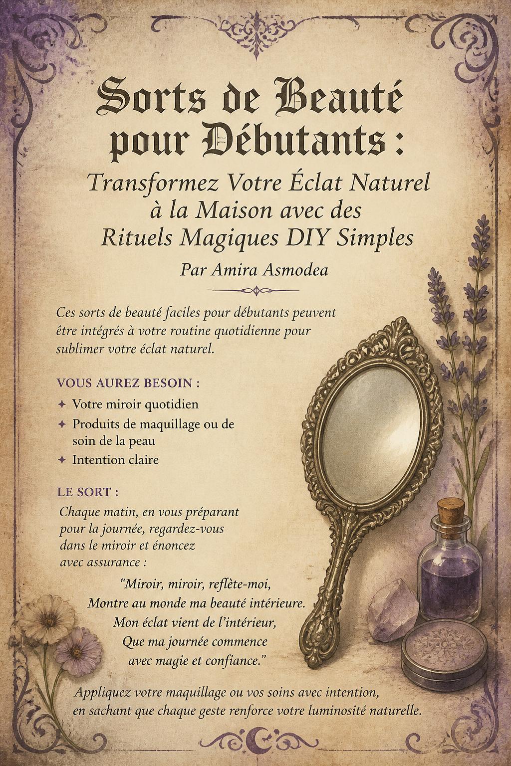 Sorts de Beauté pour Débutants : Transformez Votre Éclat Naturel à la Maison avec des Rituels Magiques DIY Simples Sorts de Beauté pour Débutants : Transformez Votre Éclat Naturel à la Maison avec des Rituels Magiques DIY Simples