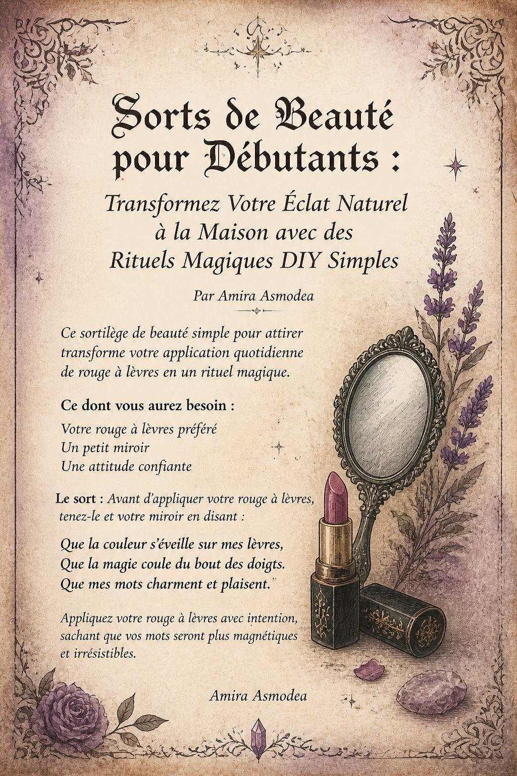 Sorts de Beauté pour Débutants : Transformez Votre Éclat Naturel à la Maison avec des Rituels Magiques DIY Simples Sorts de Beauté pour Débutants : Transformez Votre Éclat Naturel à la Maison avec des Rituels Magiques DIY Simples