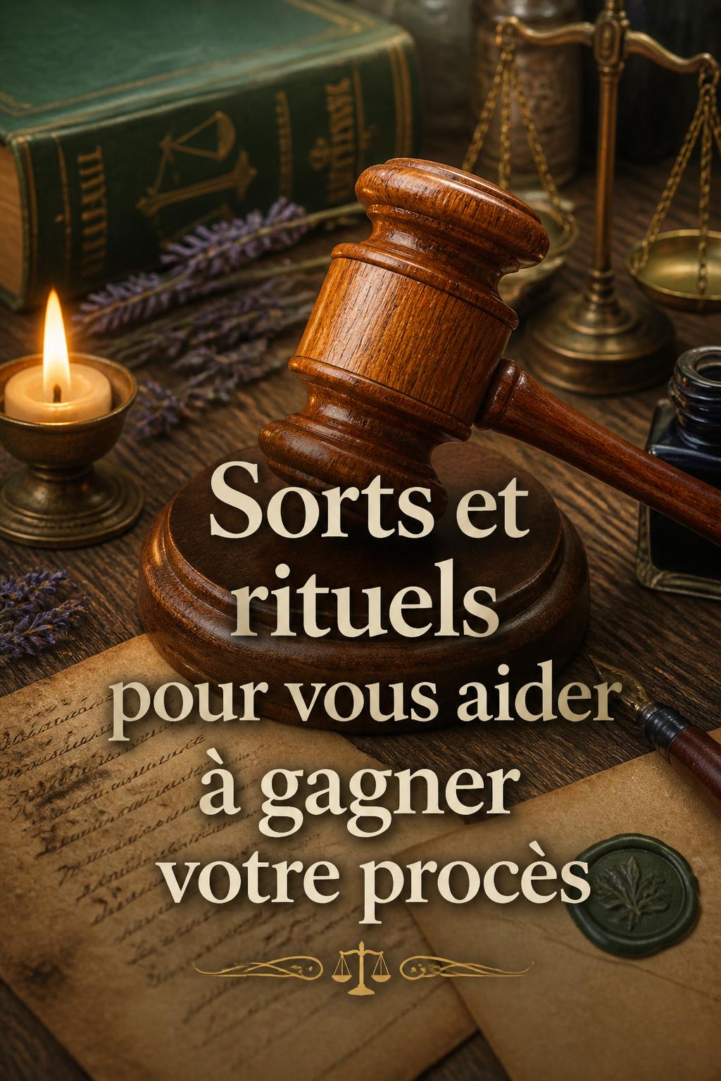 Sorts et rituels pour vous aider à gagner votre procès