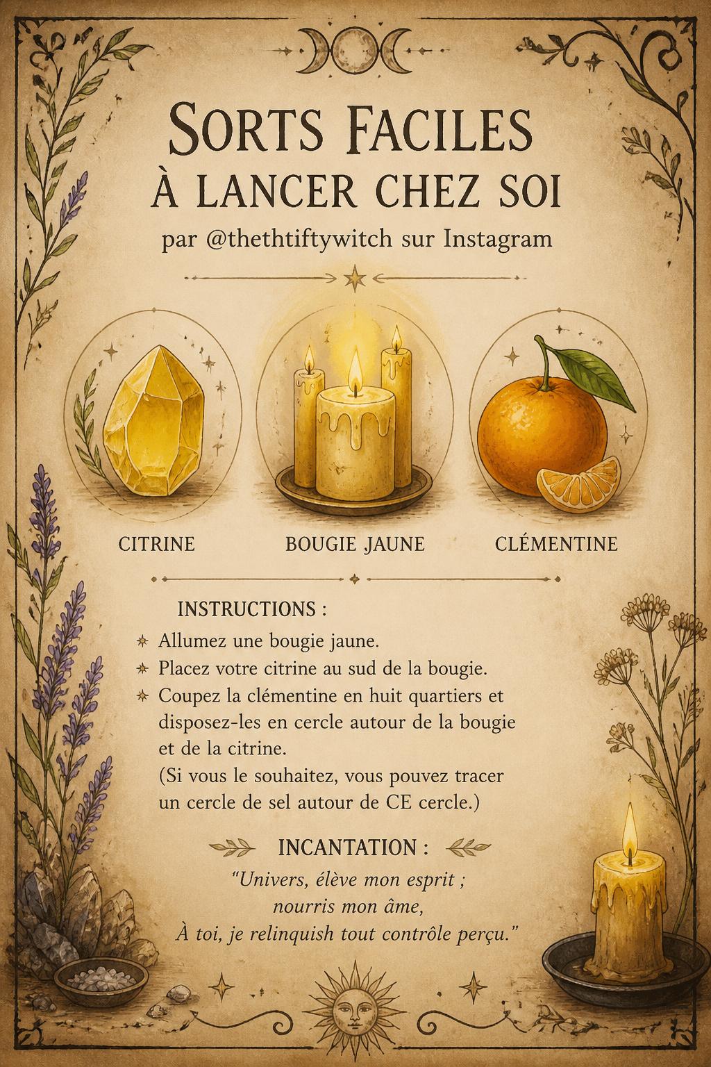 Sorts faciles à lancer chez soi par @thethtiftywitch sur Instagram