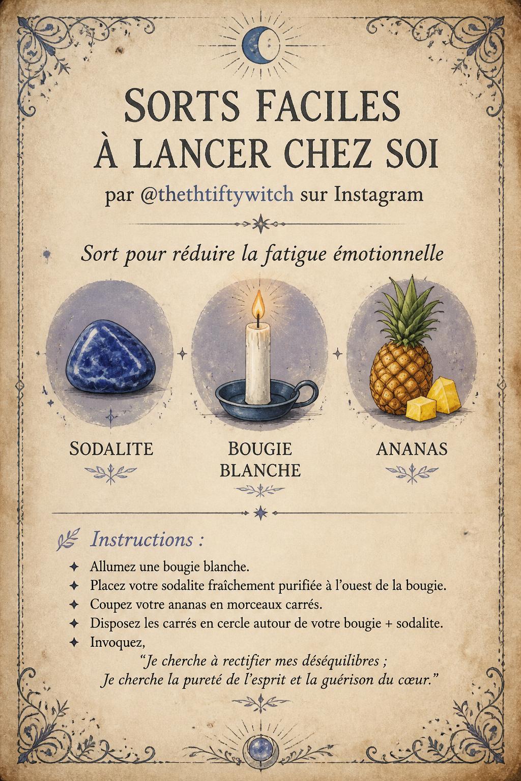 Sorts faciles à lancer chez soi par @thethtiftywitch sur Instagram