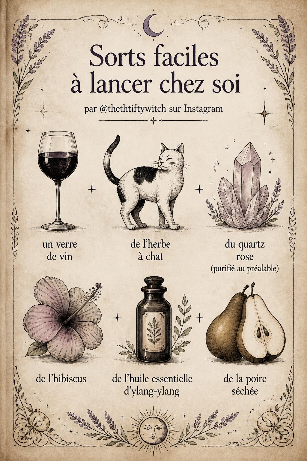 Sorts faciles à lancer chez soi par @thethtiftywitch sur Instagram