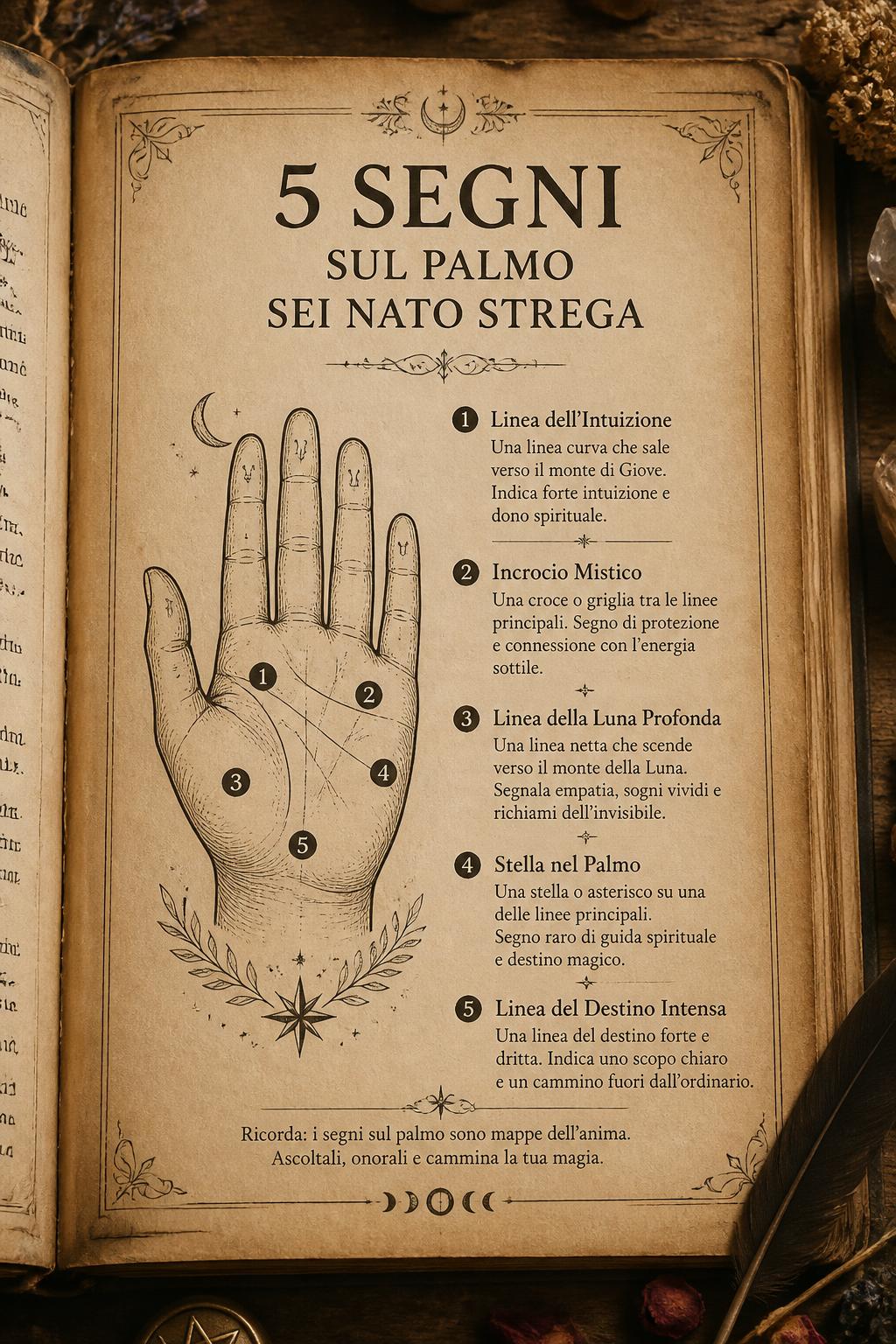 5 Segni sul Palmo se Sei Nato Strega