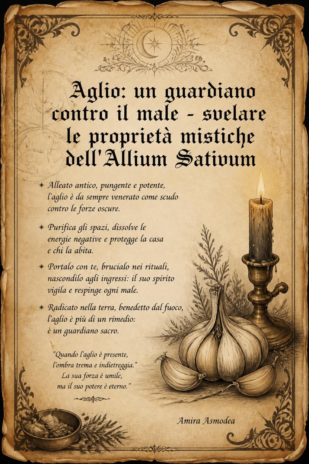 Aglio: un guardiano contro il male - svelare le proprietà mistiche dell'Allium Sativum