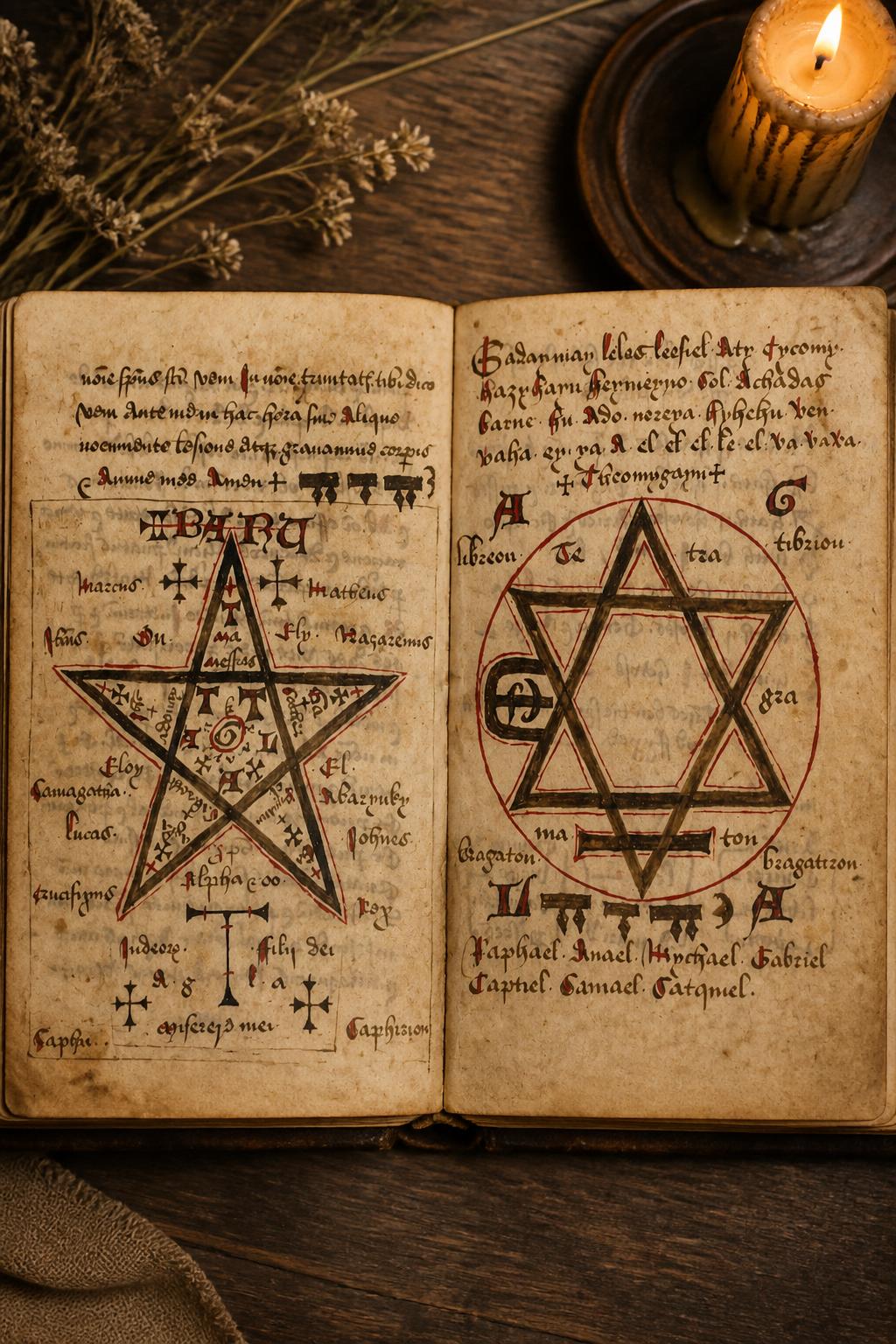 Antico Manuscritto di Stregoneria Medievale in Latino - I