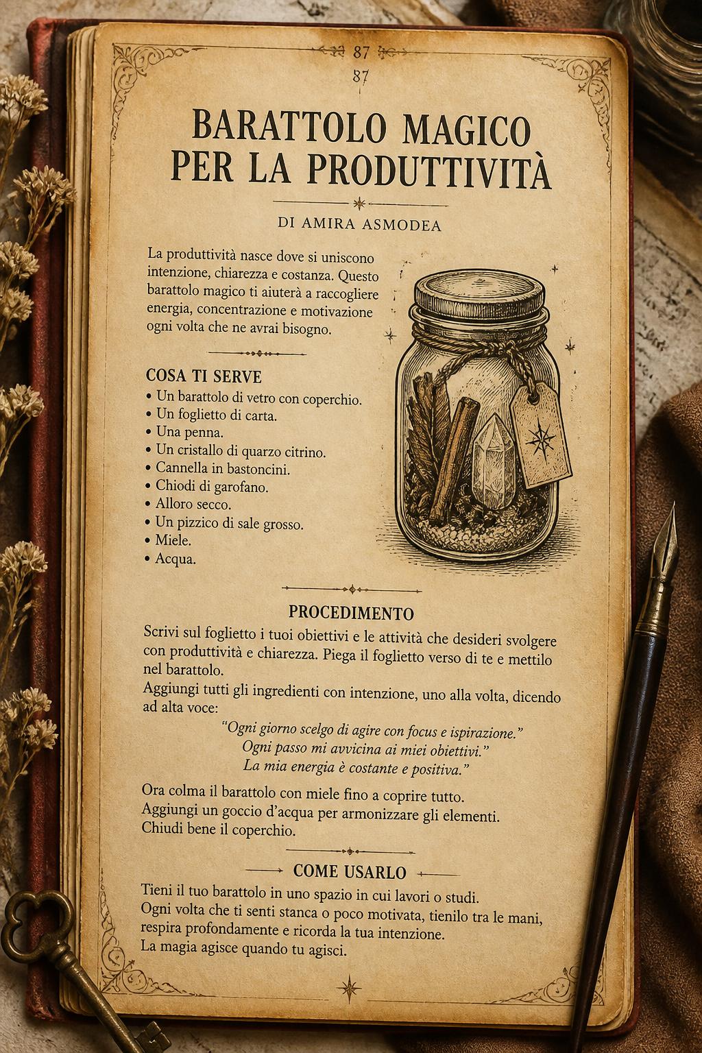 Barattolo magico per la produttività