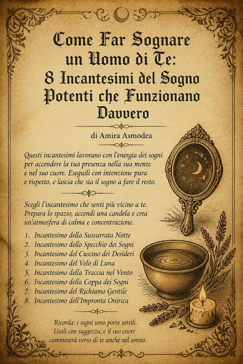 Come Far Sognare un Uomo di Te: 8 Incantesimi del Sogno Potenti che Funzionano Davvero