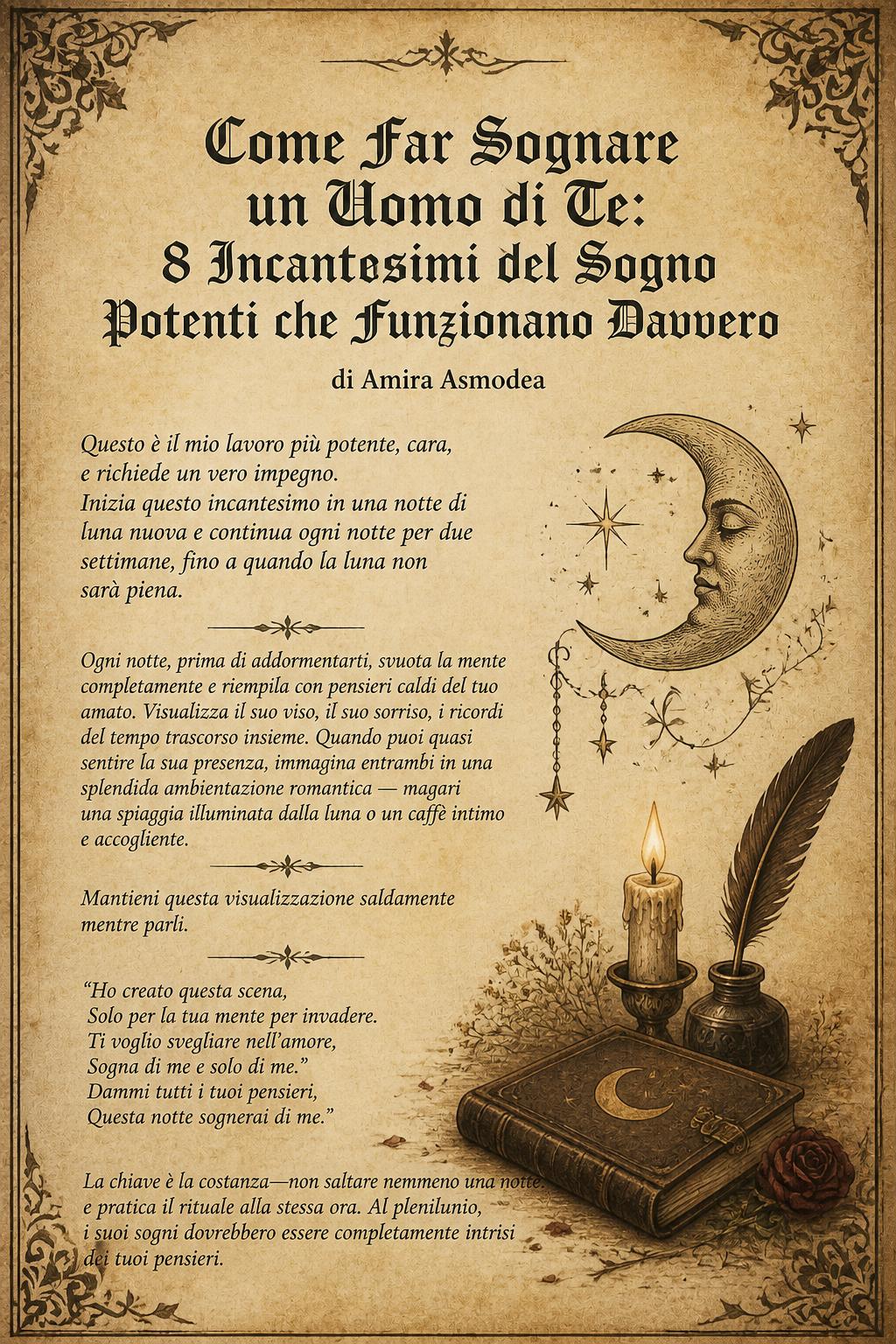 Come Far Sognare un Uomo di Te: 8 Incantesimi del Sogno Potenti che Funzionano Davvero
