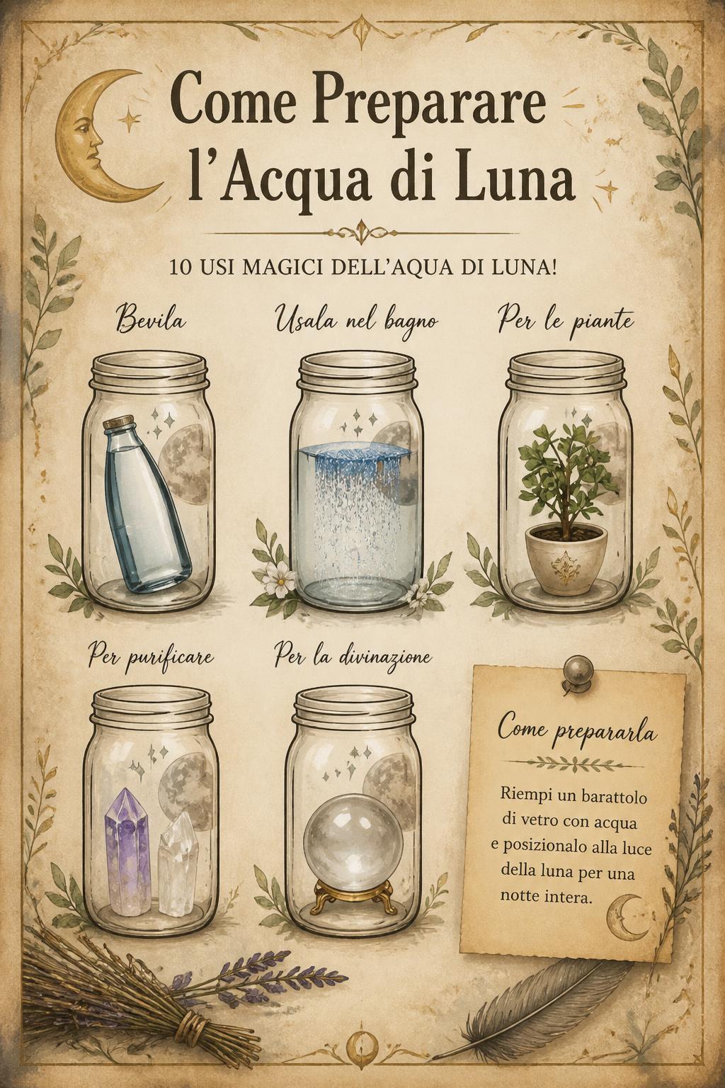Come Preparare l’Acqua di Luna