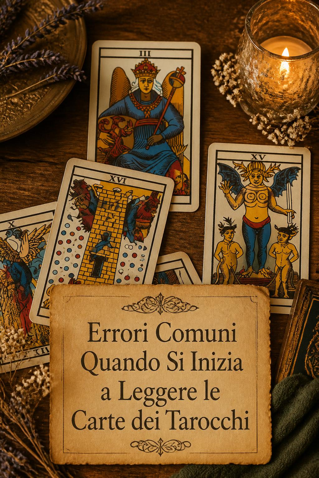 Errori Comuni Quando Si Inizia a Leggere le Carte dei Tarocchi