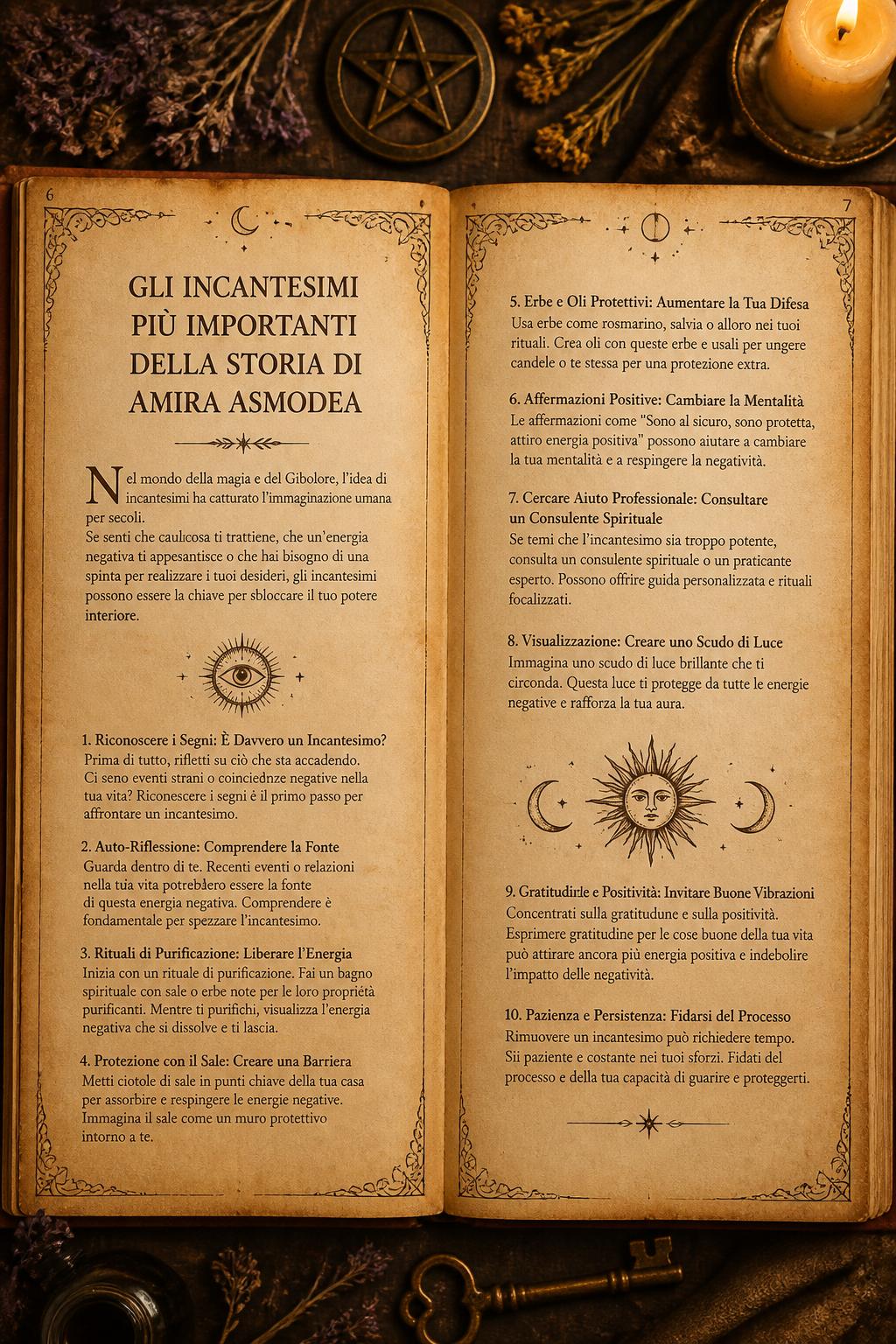 Gli Incantesimi Più Importanti della Storia di Amira Asmodea