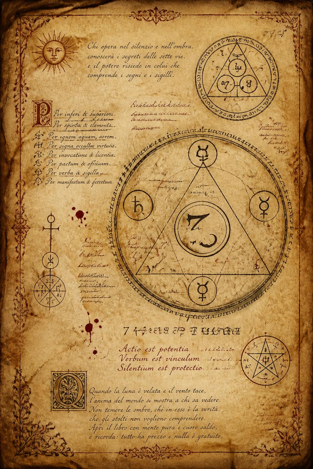 Grimori antichi, autentici libri di stregoneria