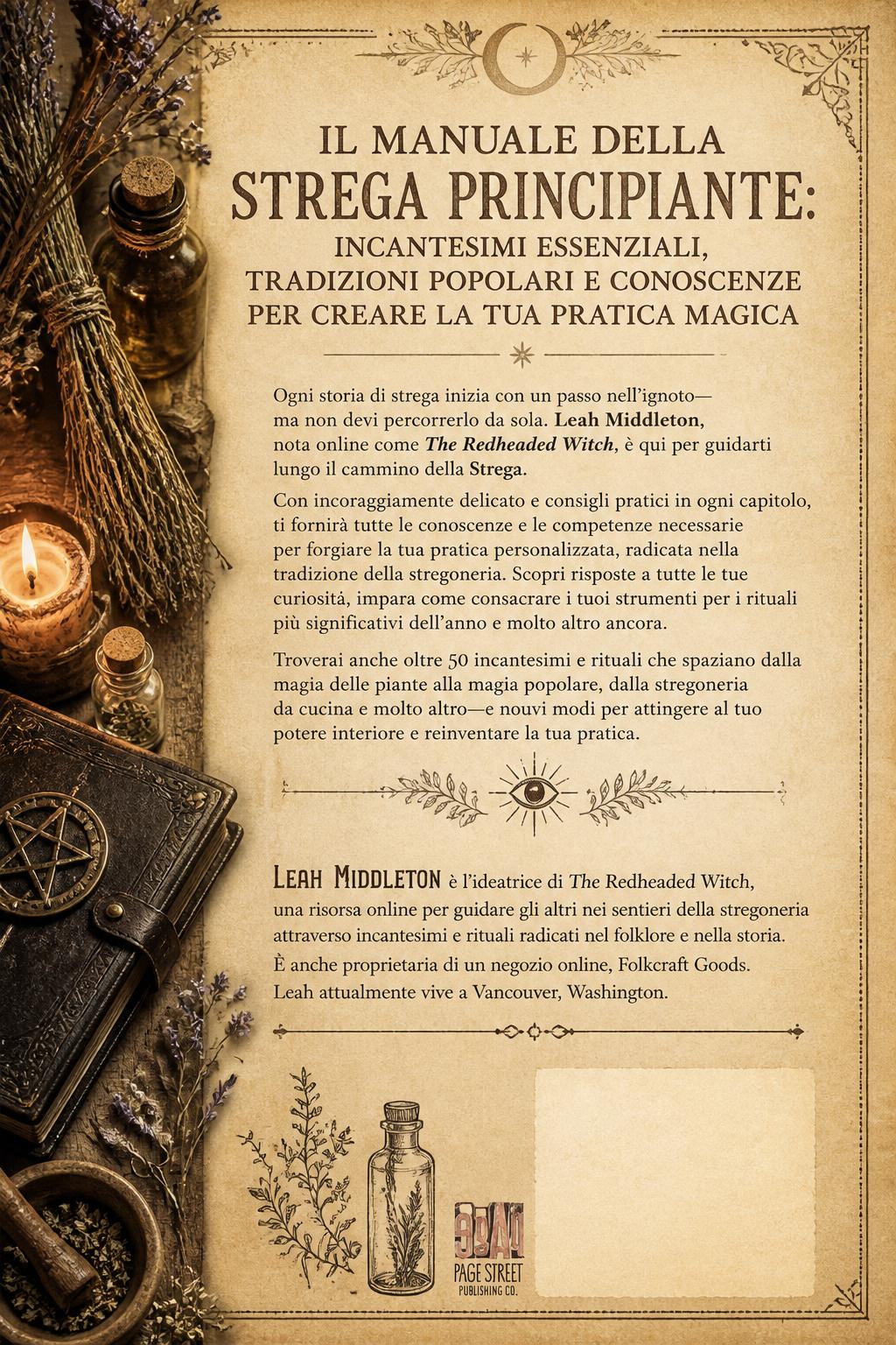 Il Manuale della Strega Principiante: Incantesimi Essenziali, Tradizioni Popolari e Conoscenze per Creare la Tua Pratica Magica