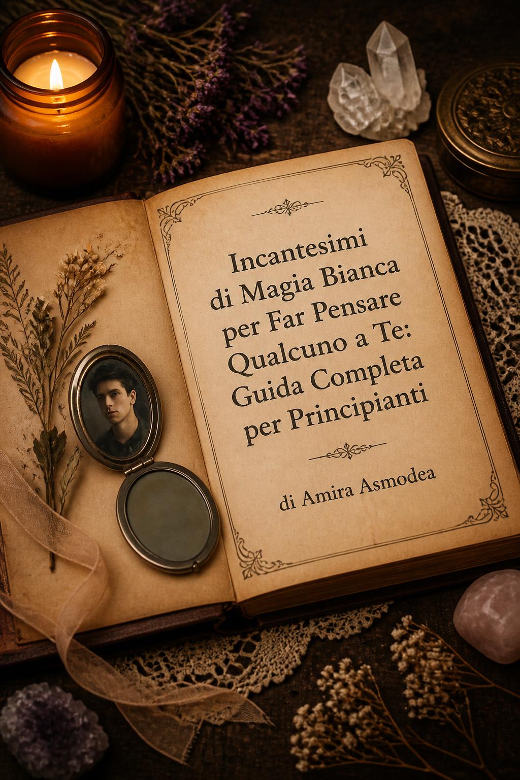 Incantesimi di Magia Bianca per Far Pensare Qualcuno a Te: Guida Completa per Principianti di Amira Asmodea