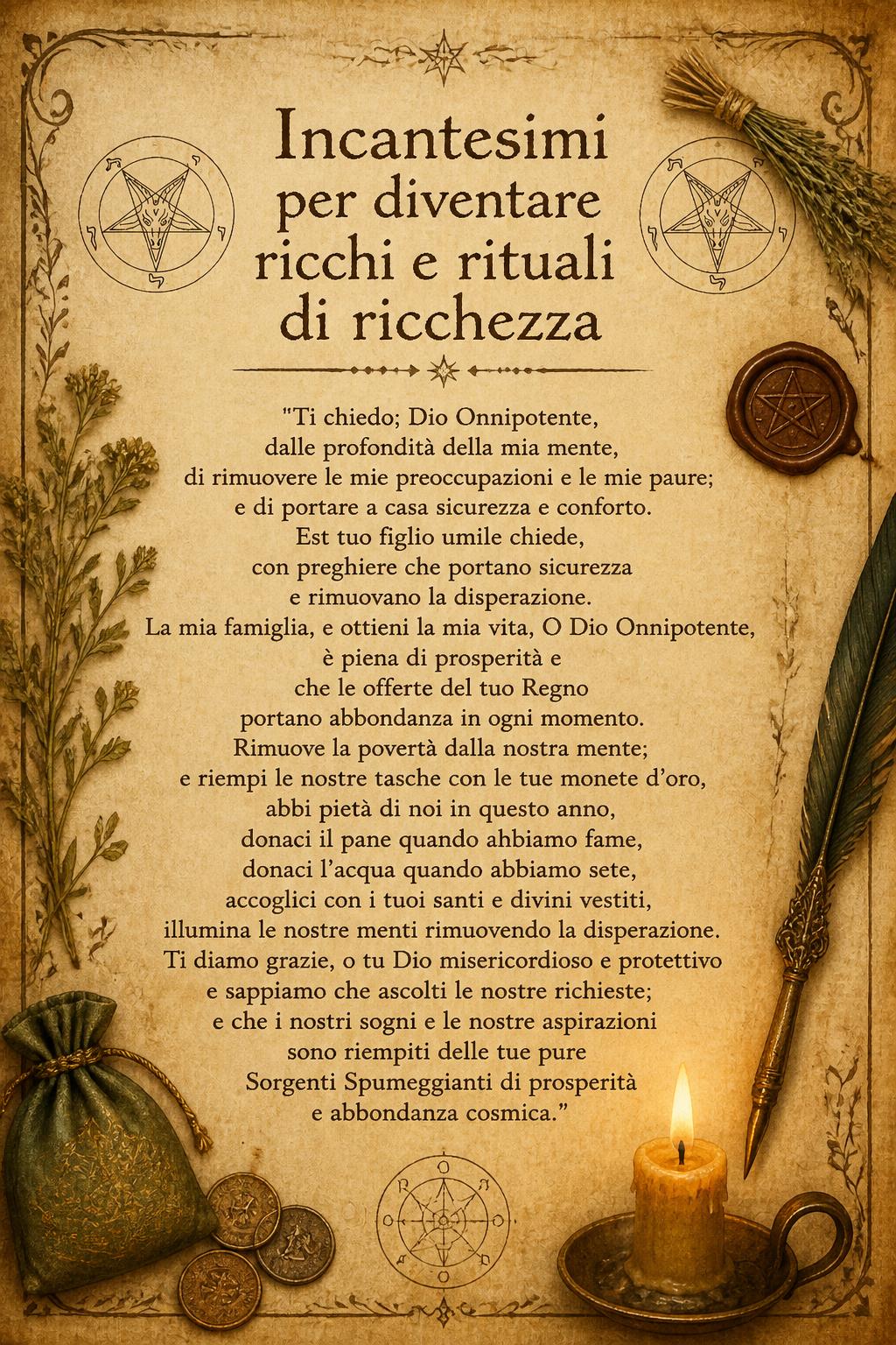 Incantesimi per diventare ricchi e rituali di ricchezza