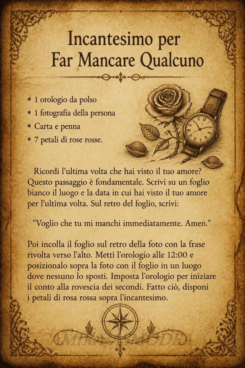 Incantesimo per Far Mancare Qualcuno