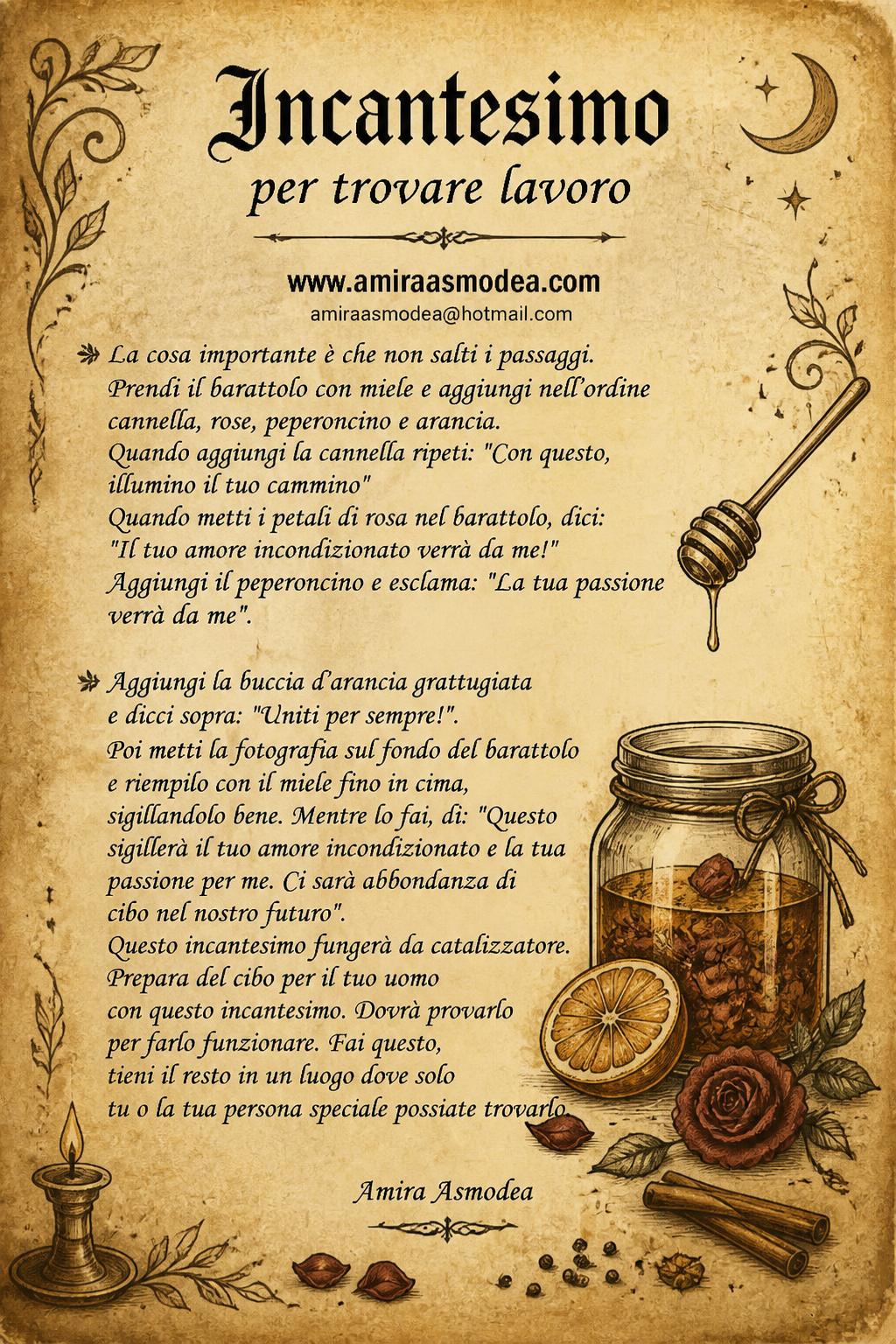 Incantesimo per trovare lavoro